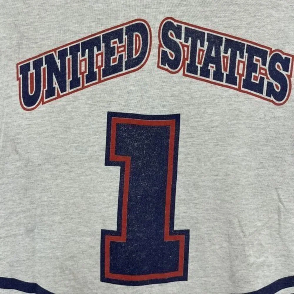 Vtg USA Basketball #1 Dream Team Men's T-Shirt Single Stitch Salem Sportswear M‎